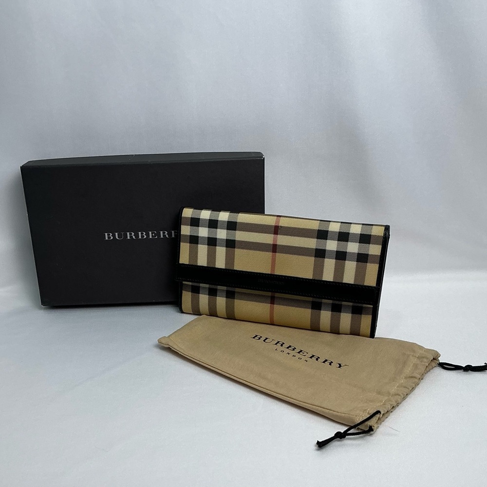 Burberry Checkered Nova Check Pattern Continental… - image 2